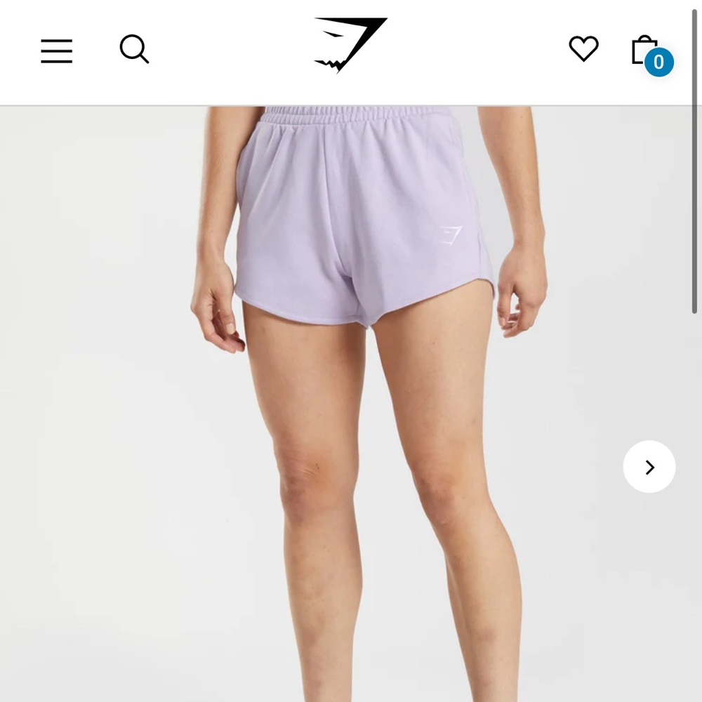 Gymshark training sweat shorts - Soft Lilac